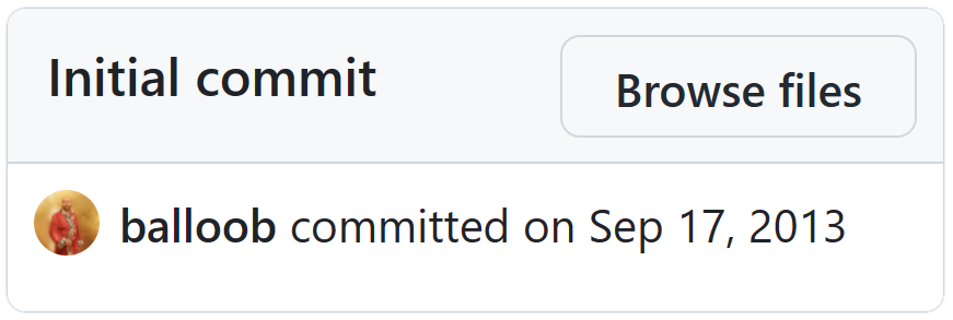 Initial commit in 2013