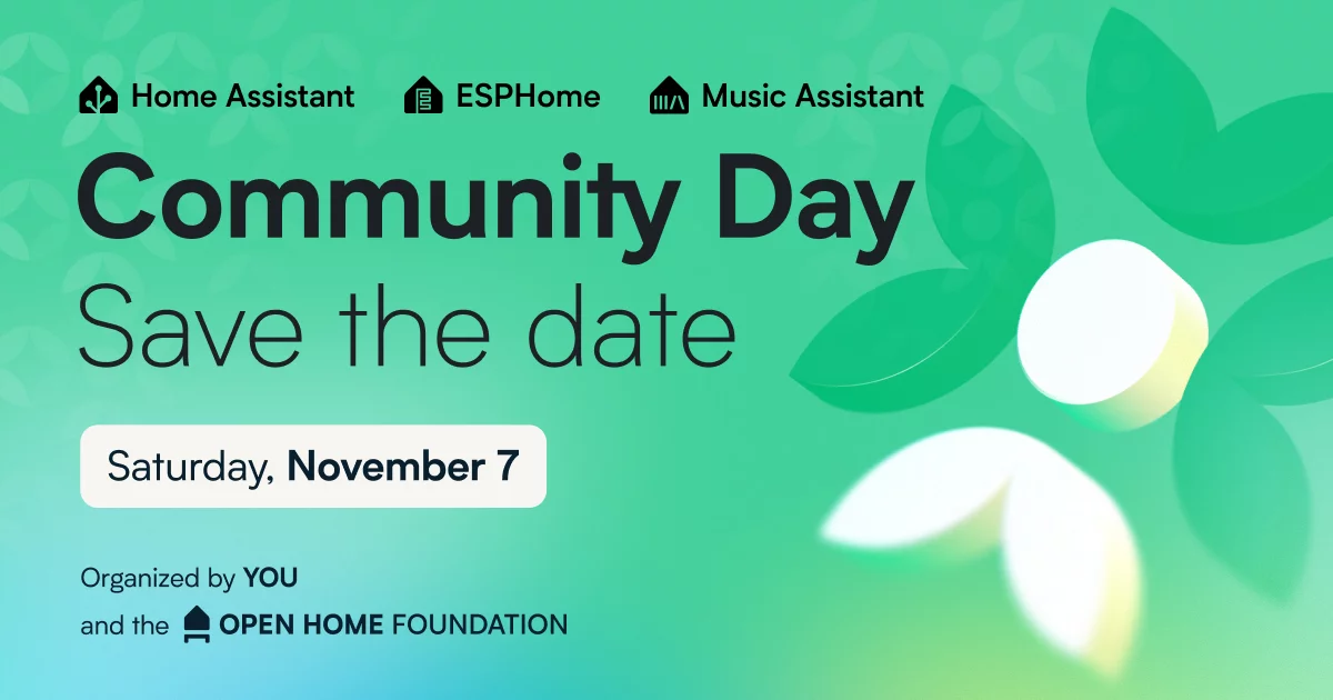Imagen de la noticia: Día de la Comunidad 2026: ¡Reserva la fecha! (Home Assistant)